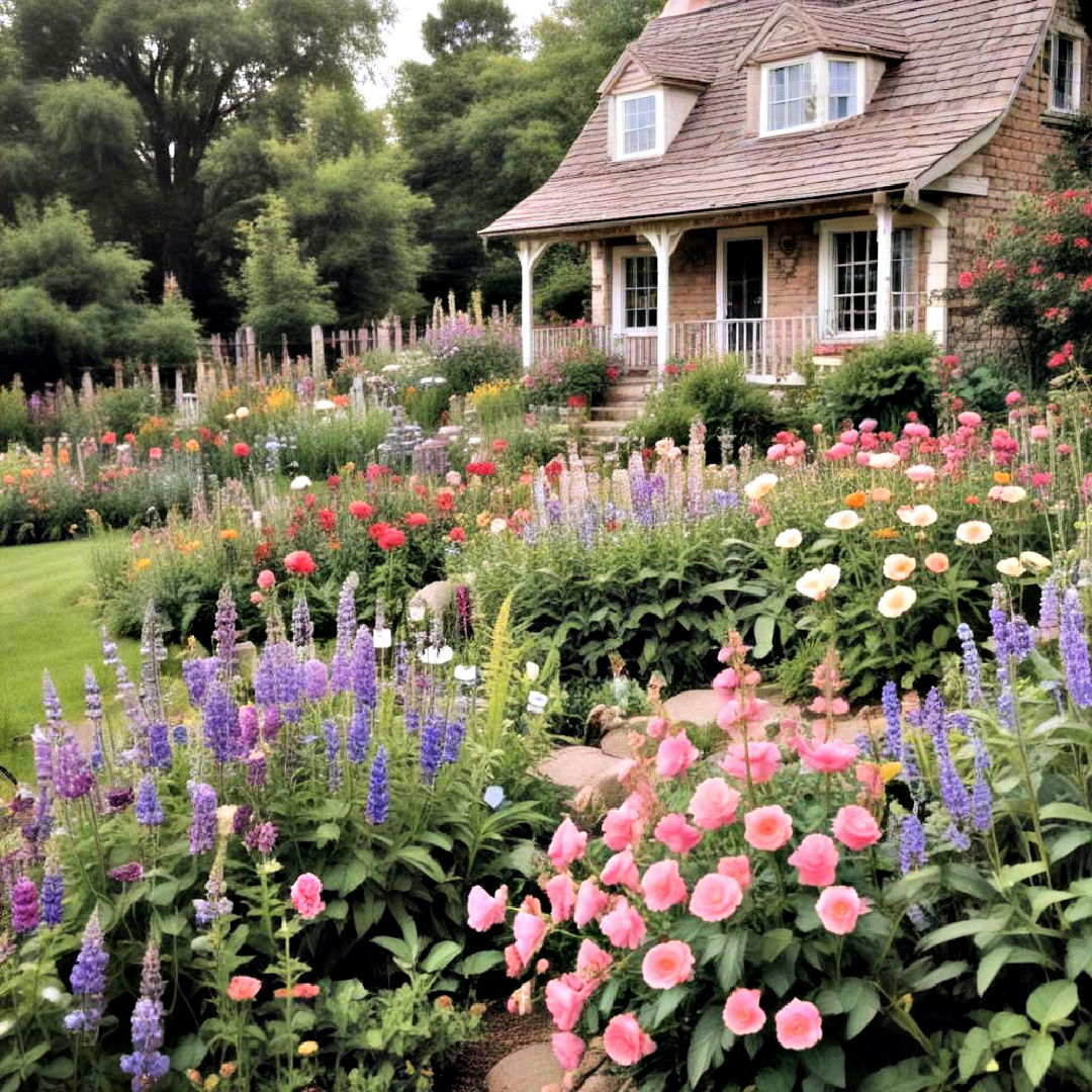 cottage flower garden idea - 30 Flower Garden Ideas
