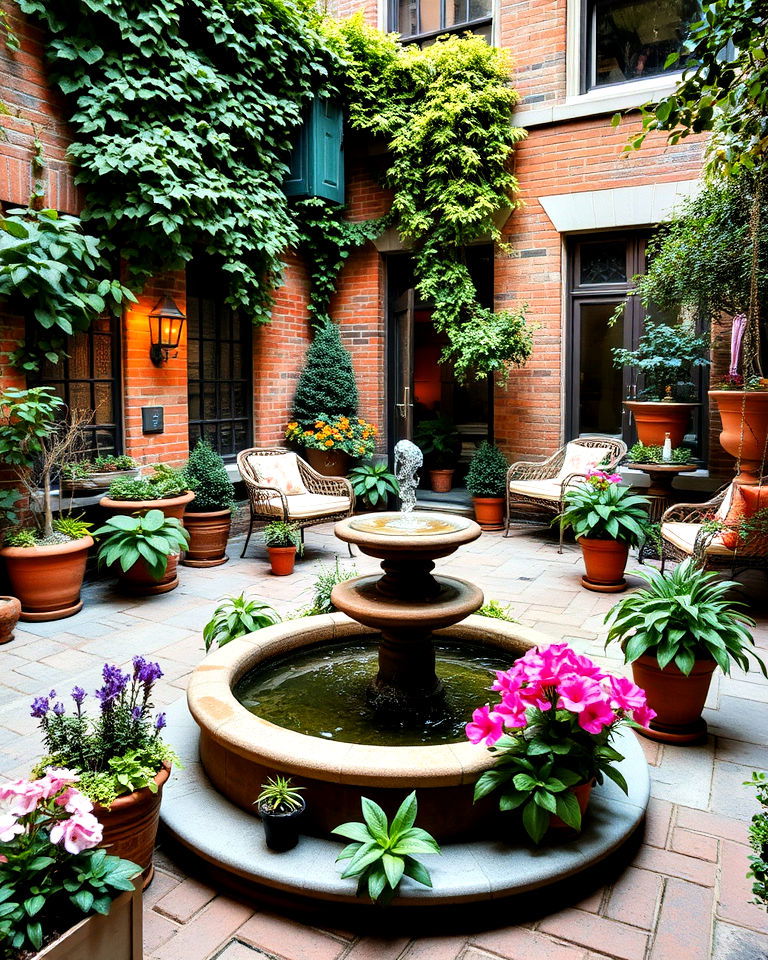 courtyard garden to maximize small space - 40 Beautiful Gardens