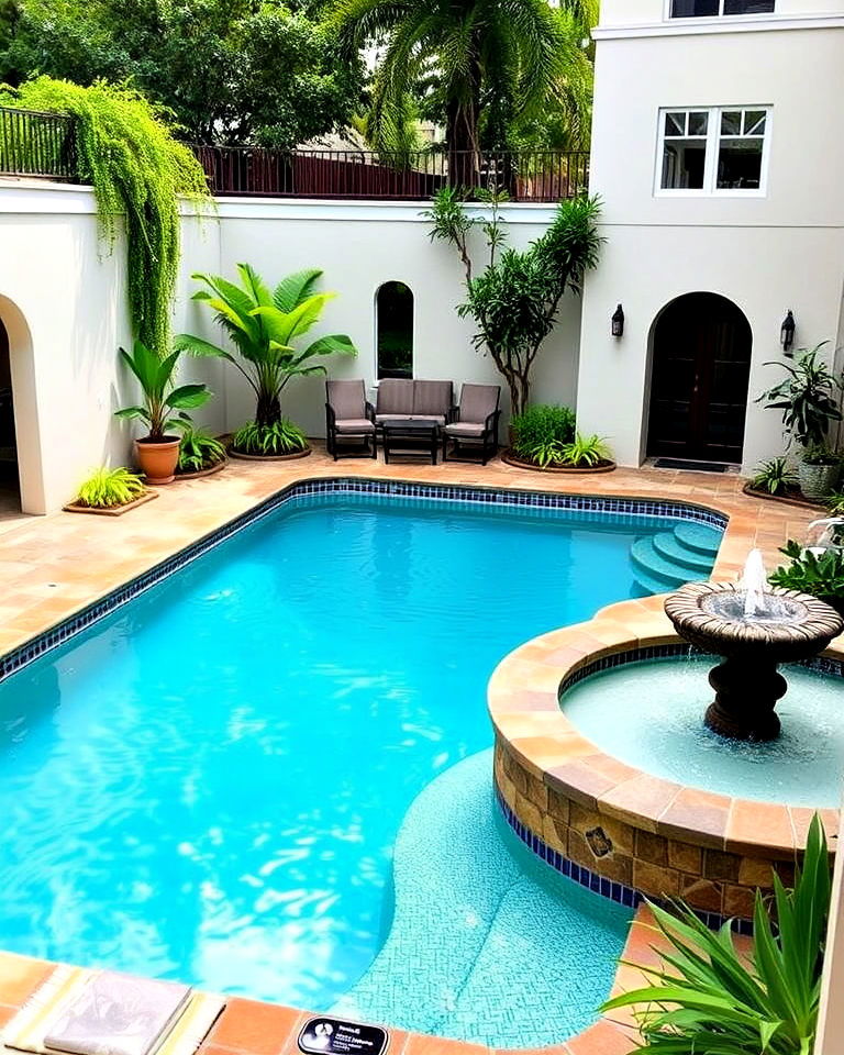 courtyard pool for small space - 40 Swimming Pool Ideas
