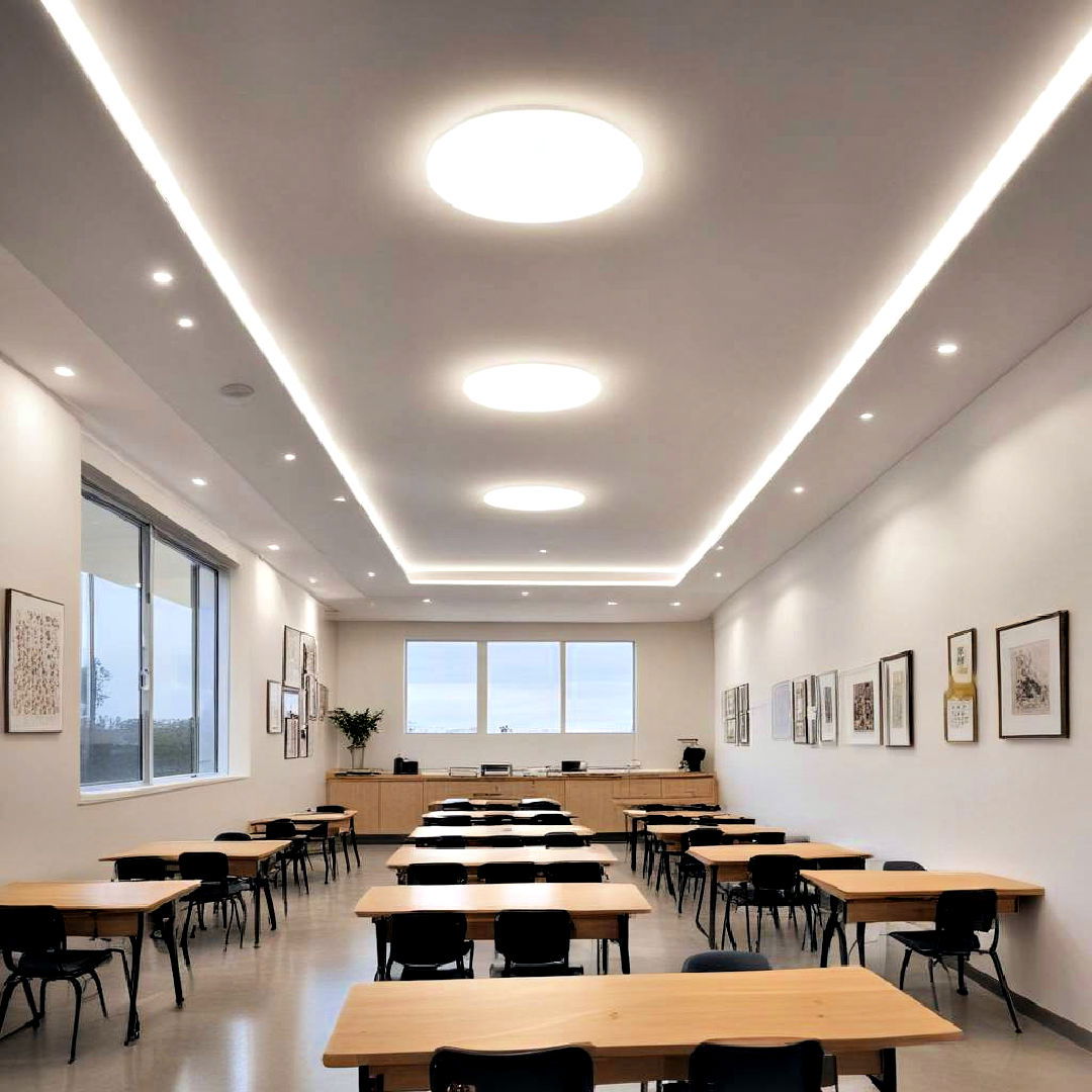 cove lighting ideas - 15 Classroom Lighting Ideas