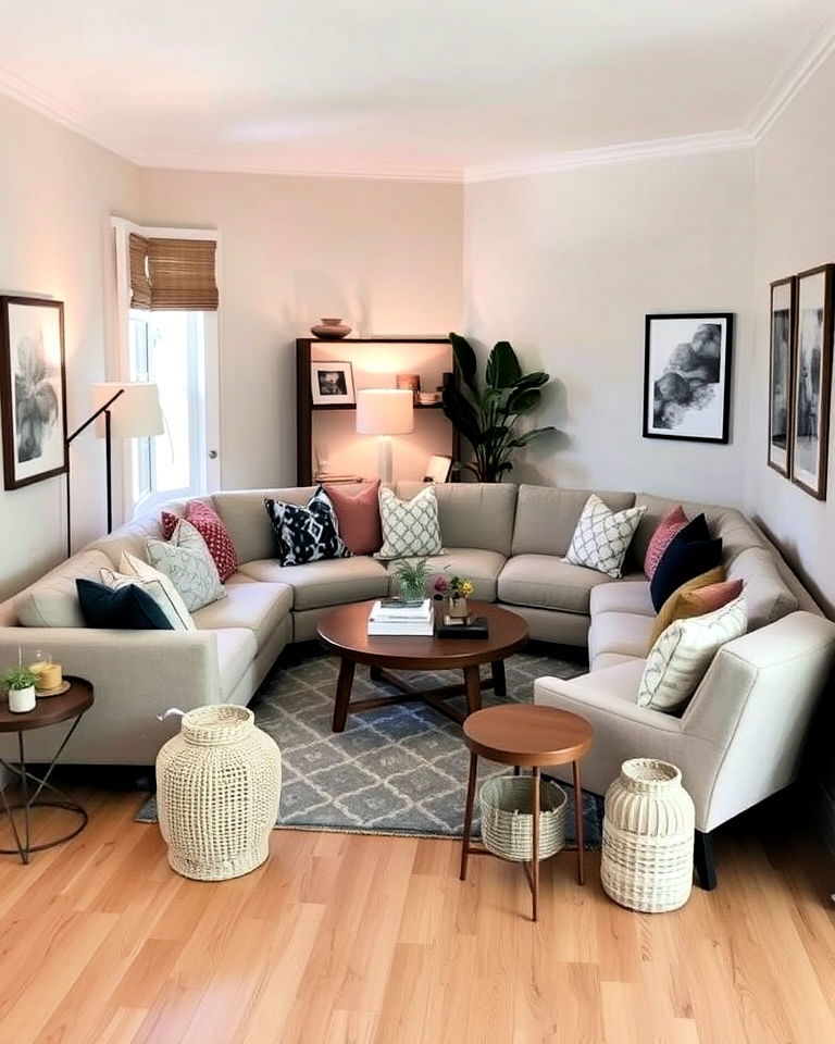 cozy aesthetic corner focused layout - 25 Living Room Layout Ideas