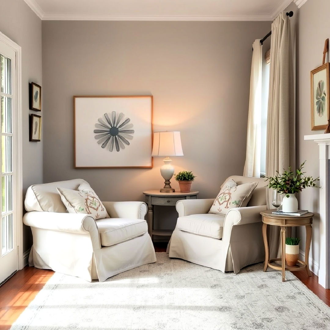 cozy armchairs for an inviting corner - 25 Shabby-chic Style Living Room Ideas