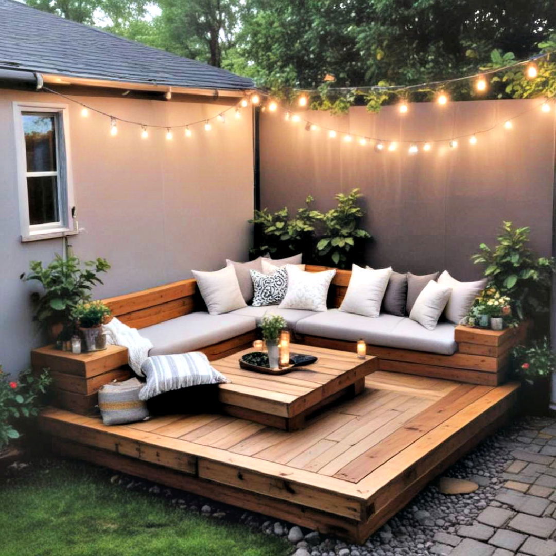 cozy corner deck idea - 20 Floating Deck Ideas