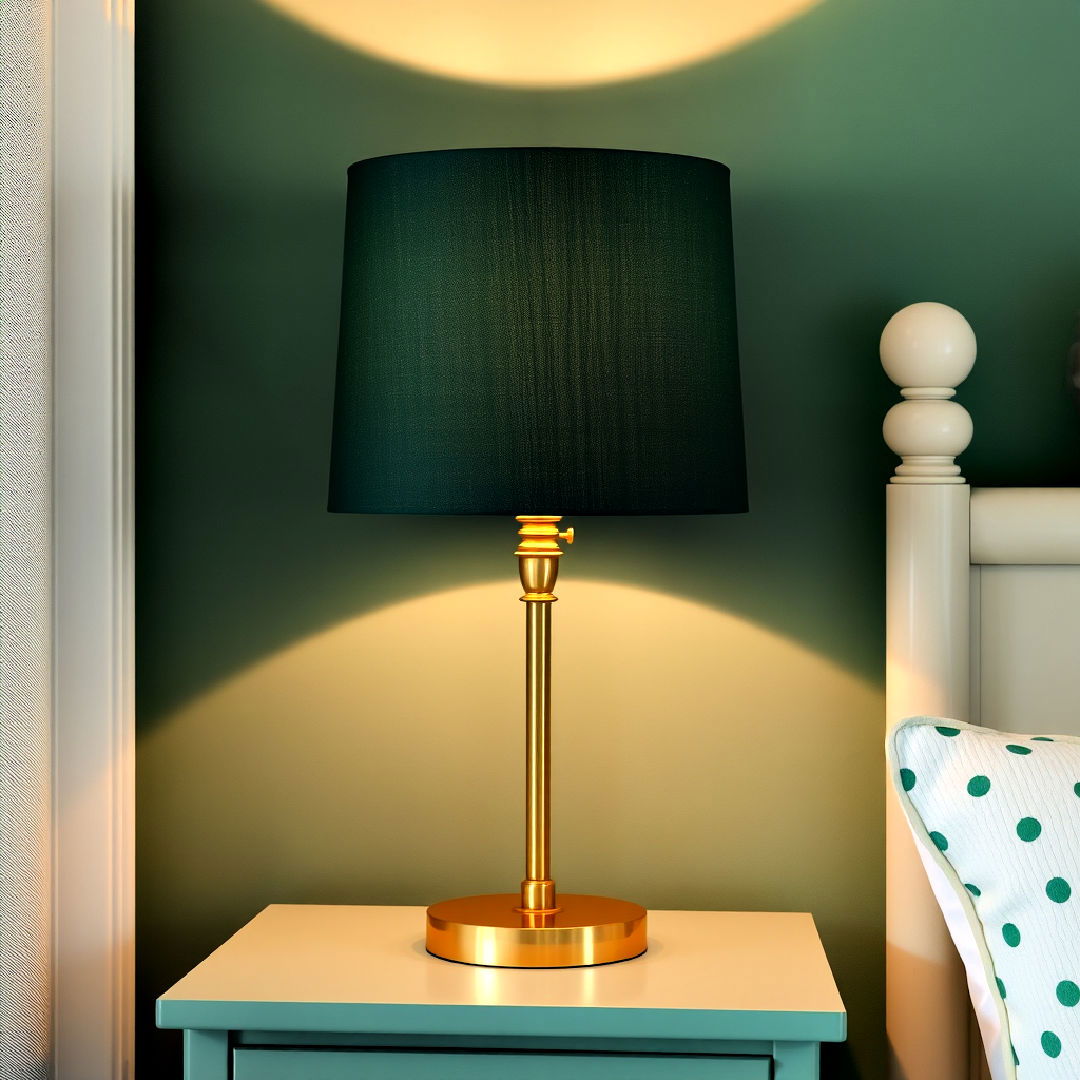 cozy dark green lampshade - 25 Dark Green Nursery Ideas