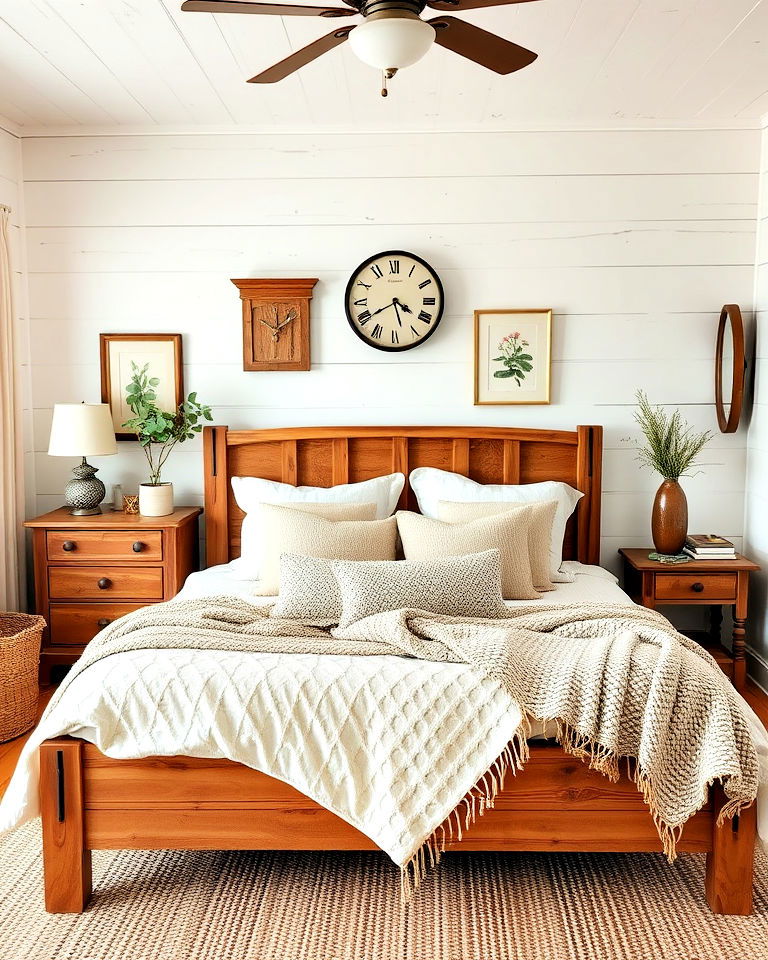 cozy farmhouse retreat for magnolia bedroom - 20 Magnolia Bedroom Ideas
