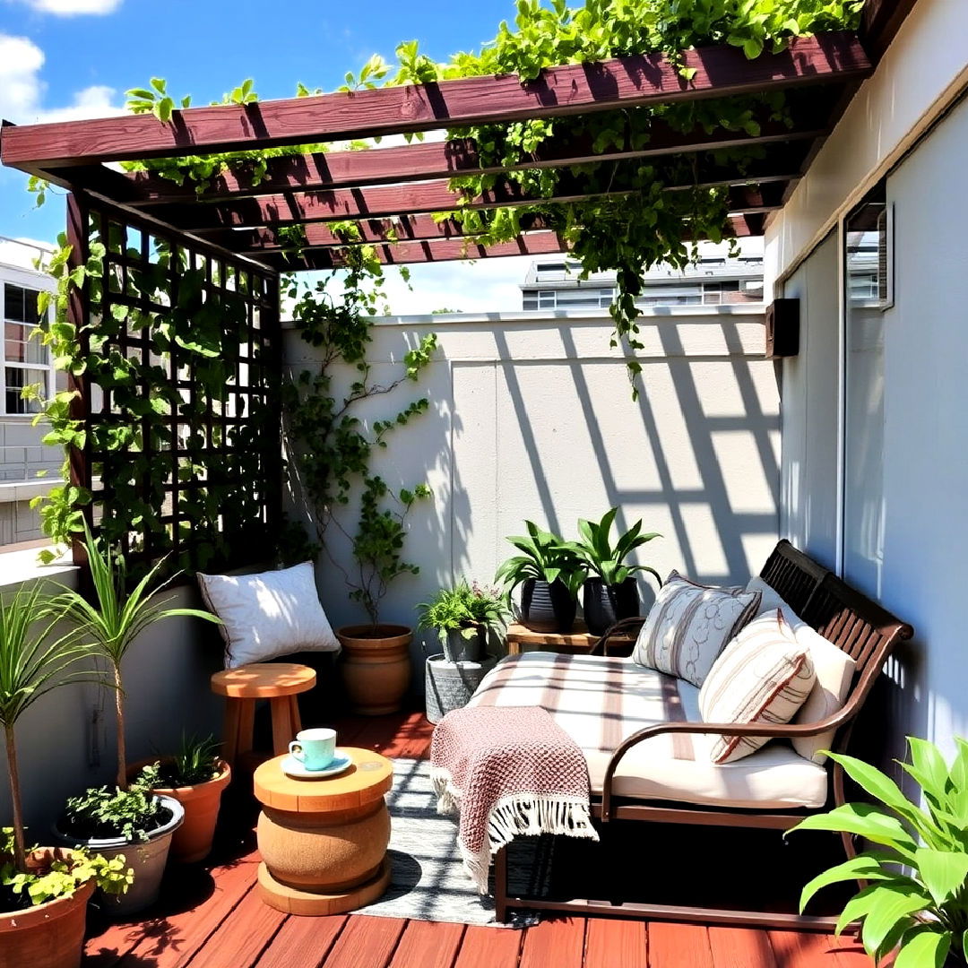 cozy reading corner on rooftop deck - 40 Rooftop Deck Ideas