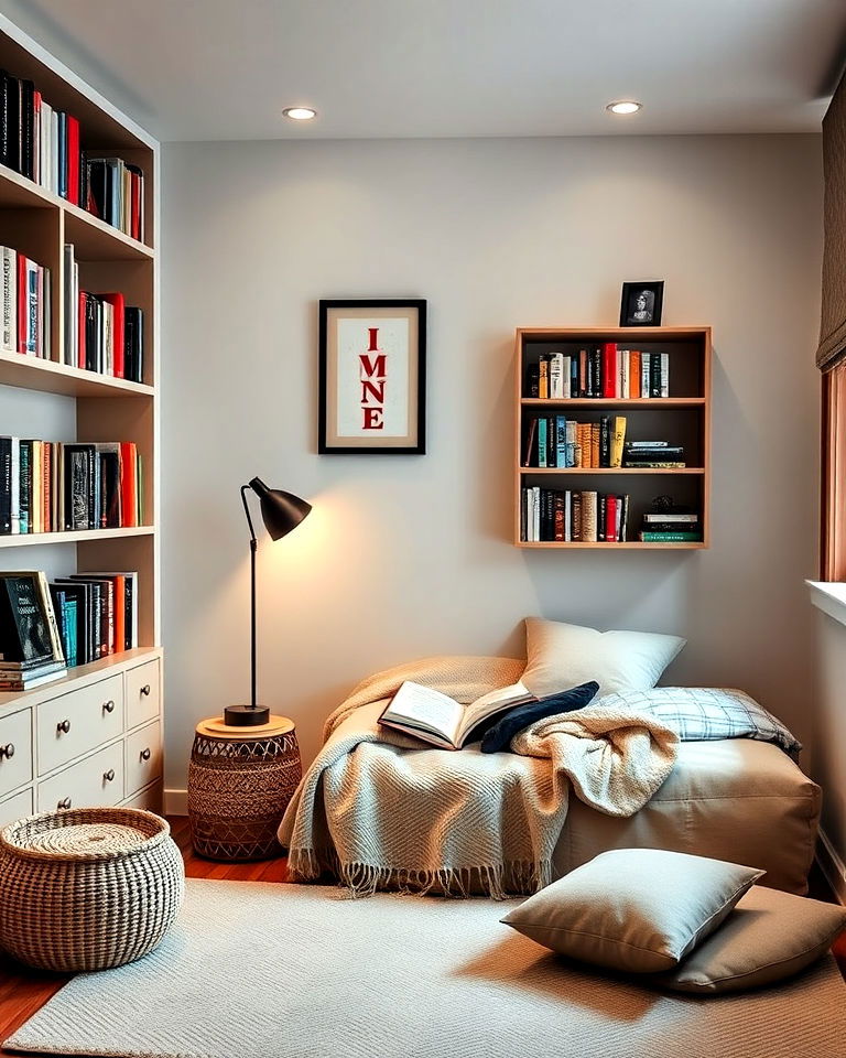 cozy reading nook for teenage boy bedroom - 40 Teenage Boy Bedroom Ideas