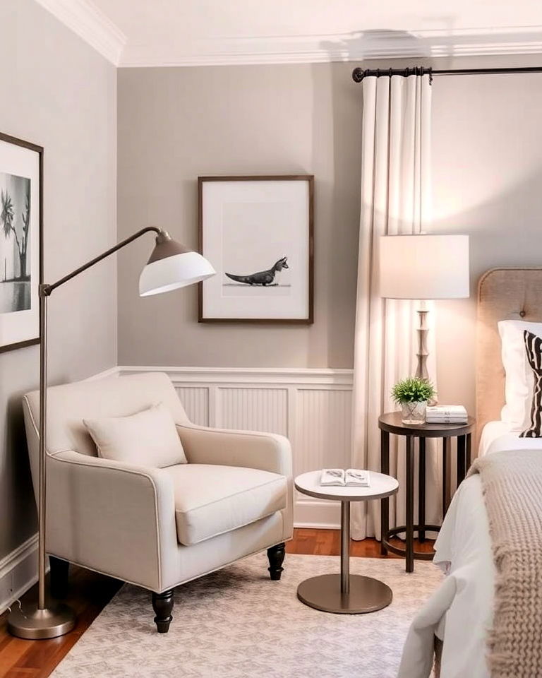 cozy reading nook for transitional bedroom - 30 Transitional Bedroom Ideas