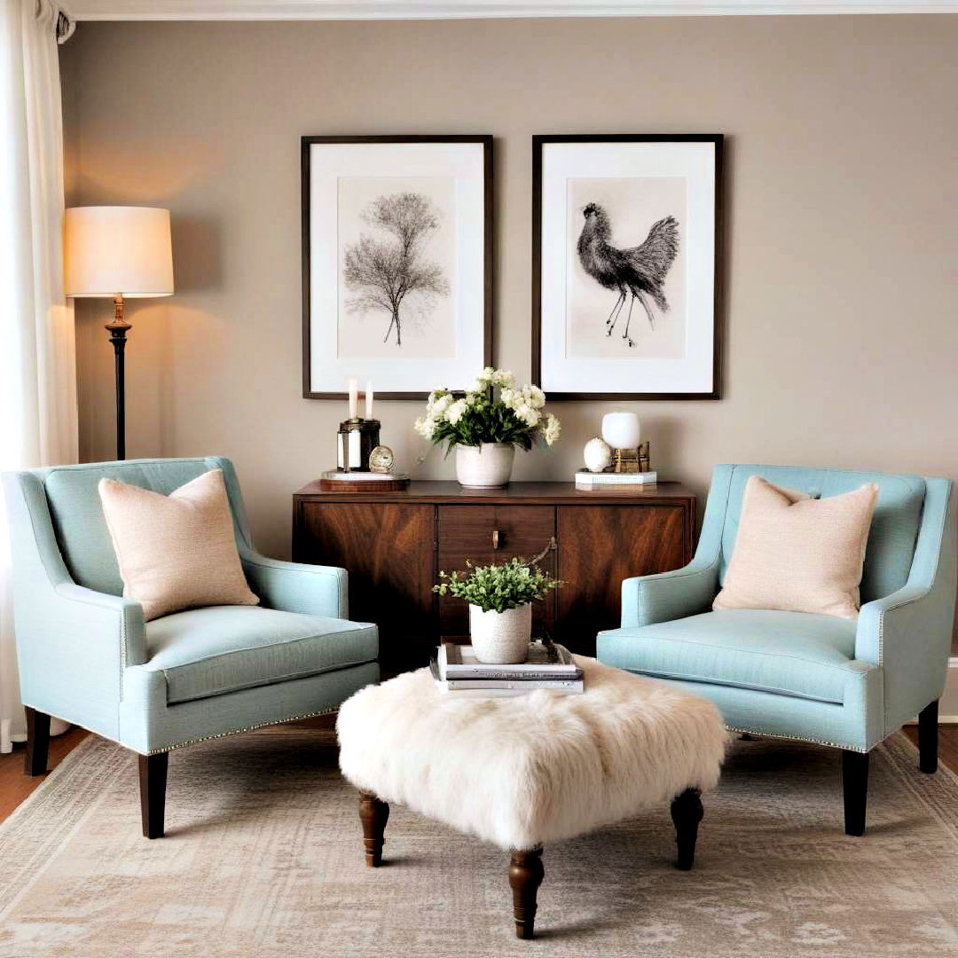 cozy seating area for office guest room - 30 Office Guest Room Ideas