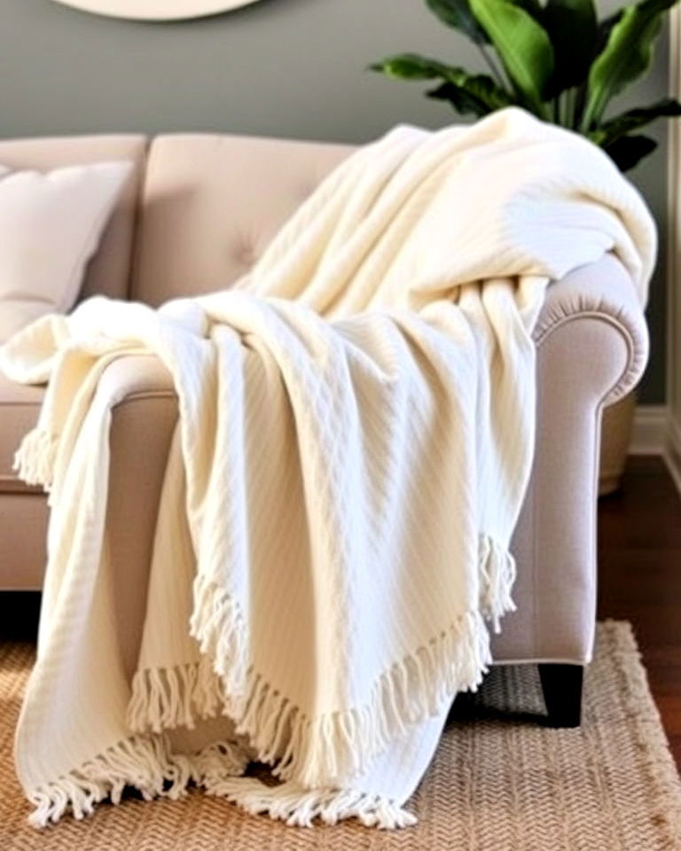 cozy throw blankets for magnolia living room - 20 Magnolia Living Room Ideas