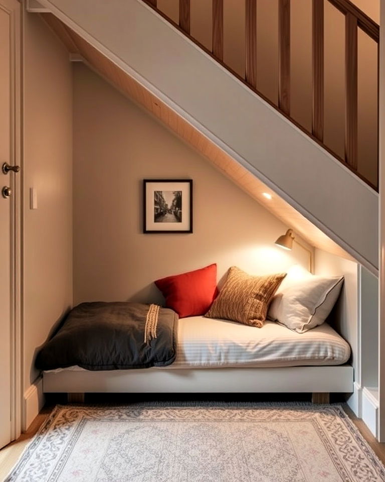 cozy under stair bed nook - 15 Bed Nook Ideas