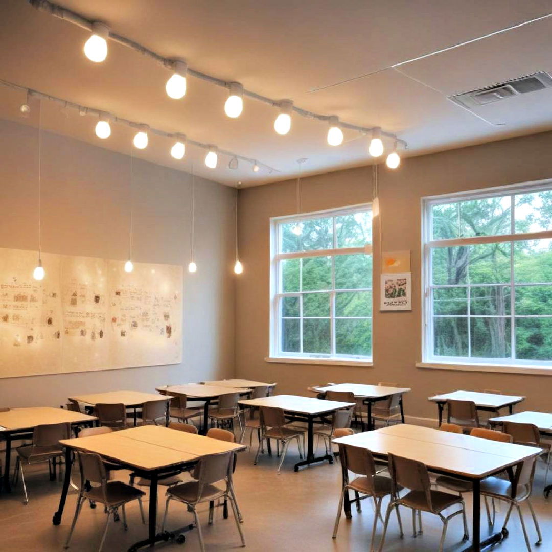 cozy warm lighting - 15 Classroom Lighting Ideas