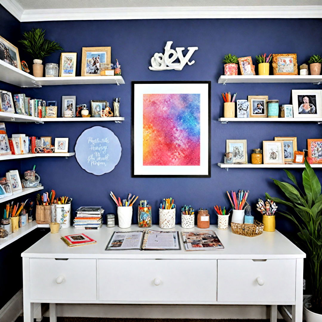 craft room with inspirational decor - 25 Craft Room Ideas