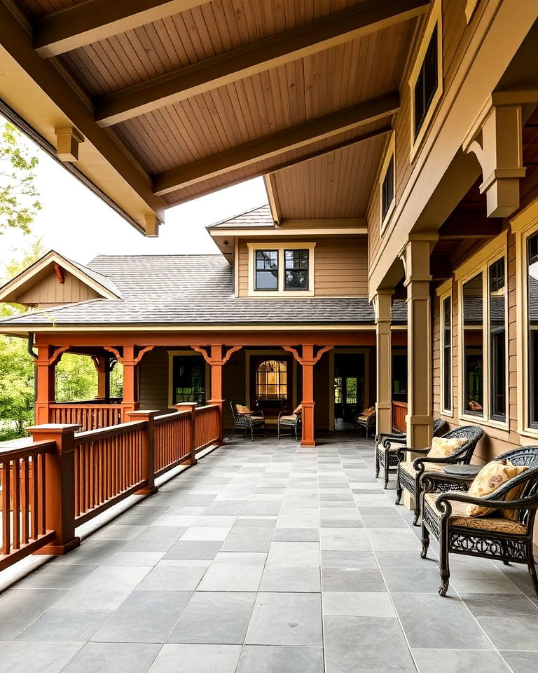 craftsman home exterior with wraparound porch - 40 Craftsman Style House Exterior Ideas