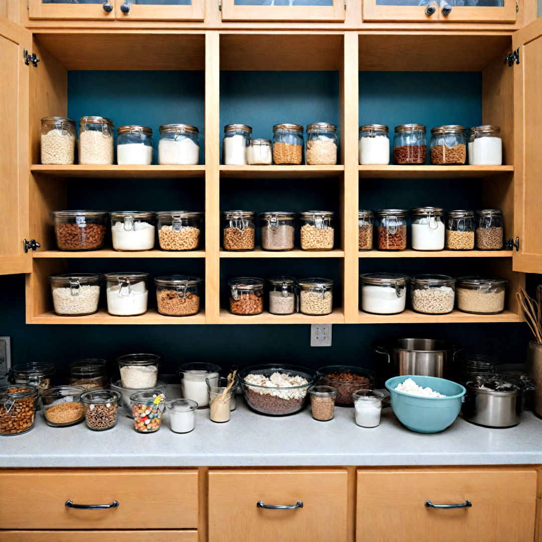 create a designated baking area - 40 Kitchen Organization Ideas