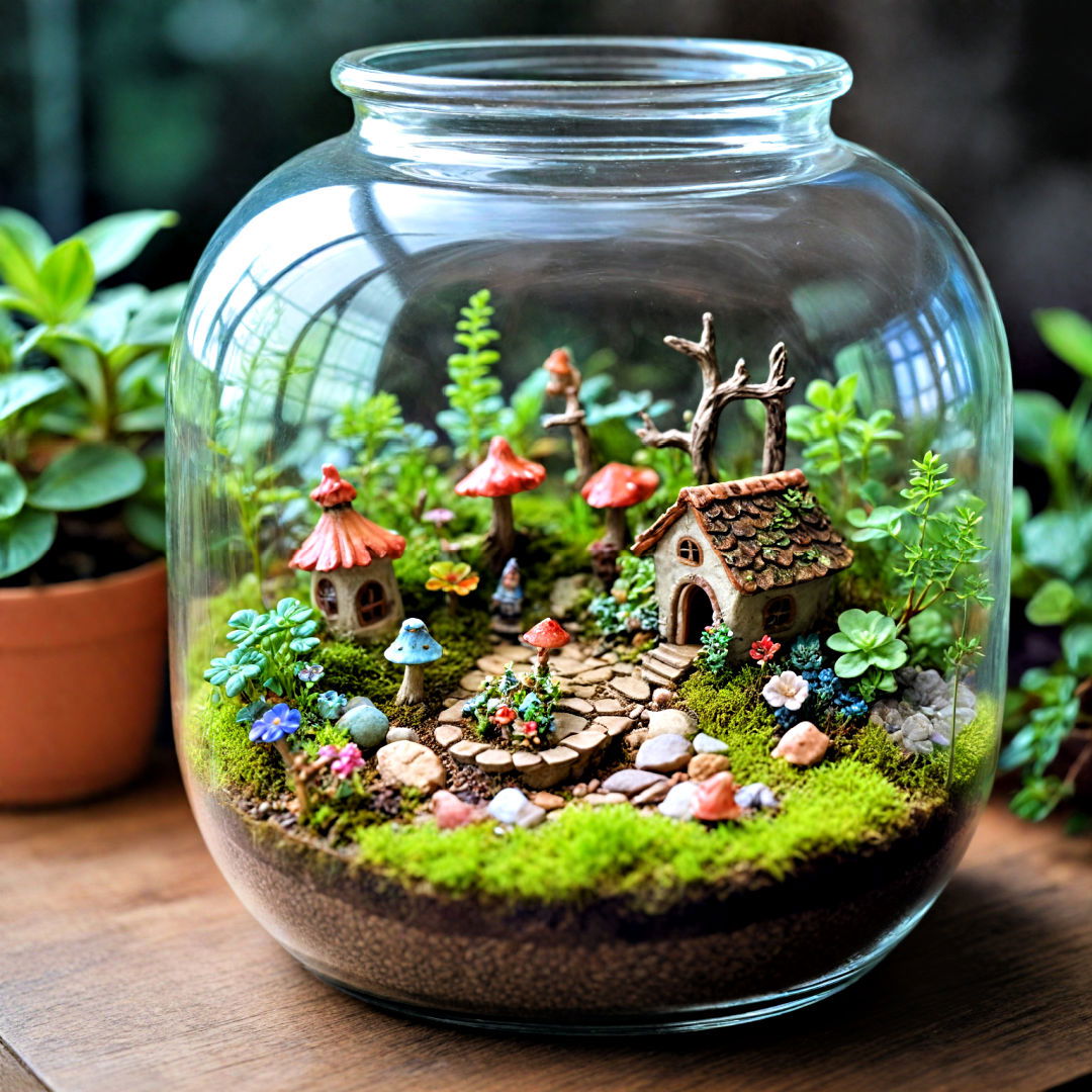 create a whimsical fairy garden - 40 Terrarium Ideas