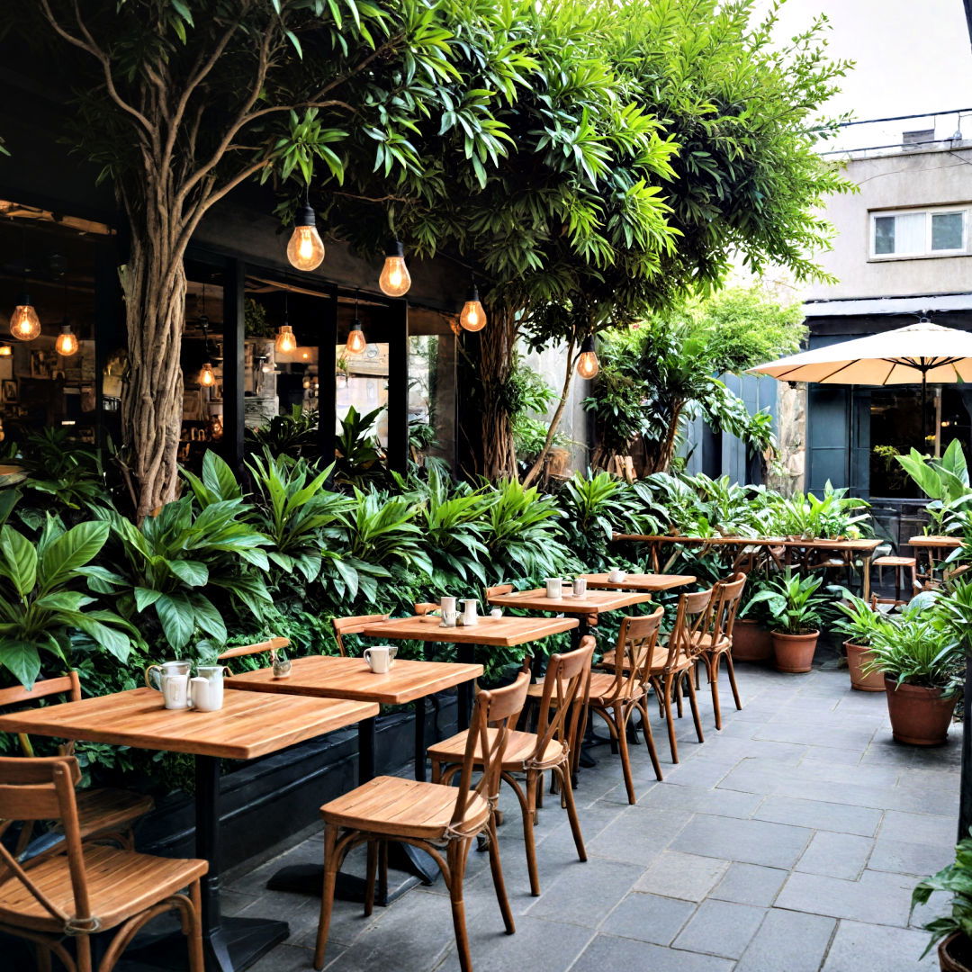create an outdoor garden cafe - 40 Coffee Bar Ideas