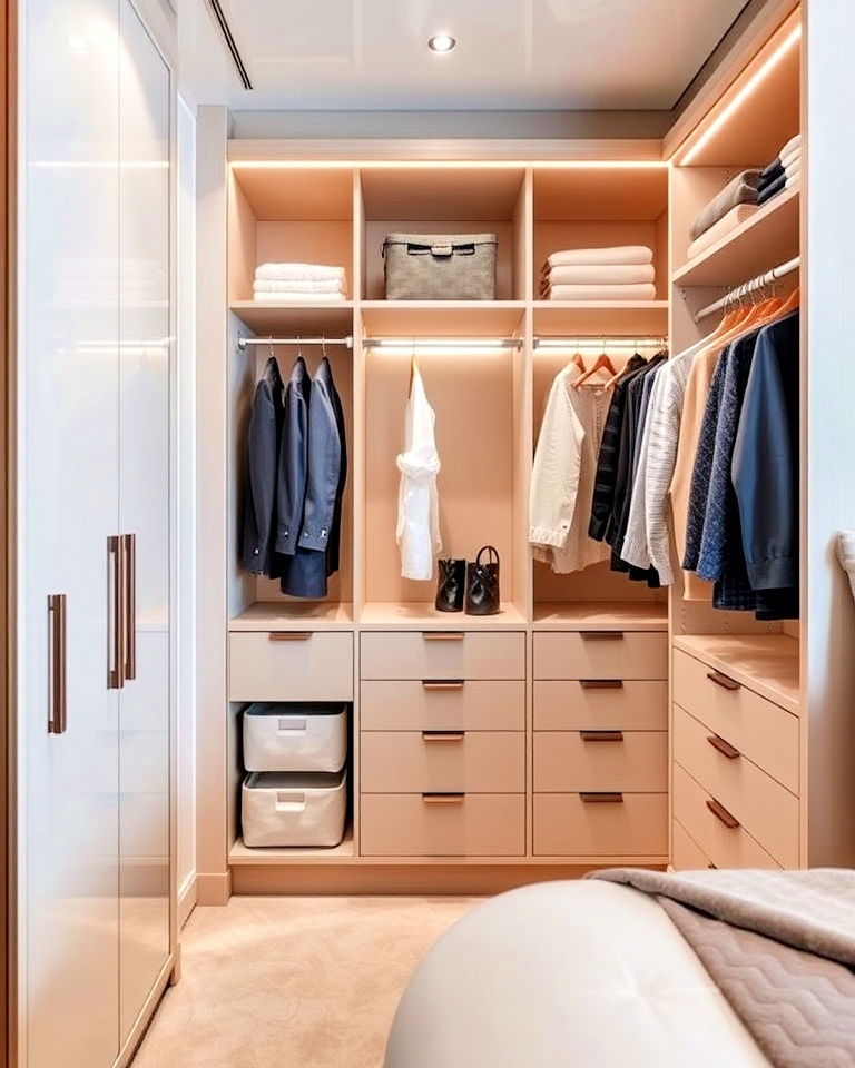 create compact walk in closet - 20 Yacht Bedroom Ideas