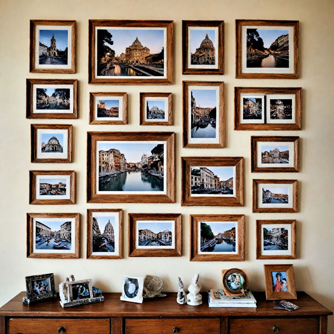create gallery wall with upcycled materials - 40 Gallery Wall Ideas