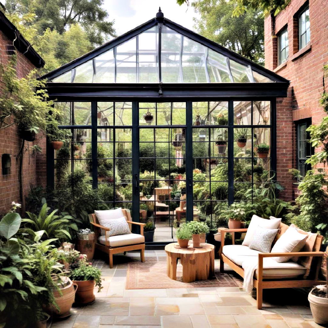 create greenhouse garden - 25 Enclosed Patio Ideas
