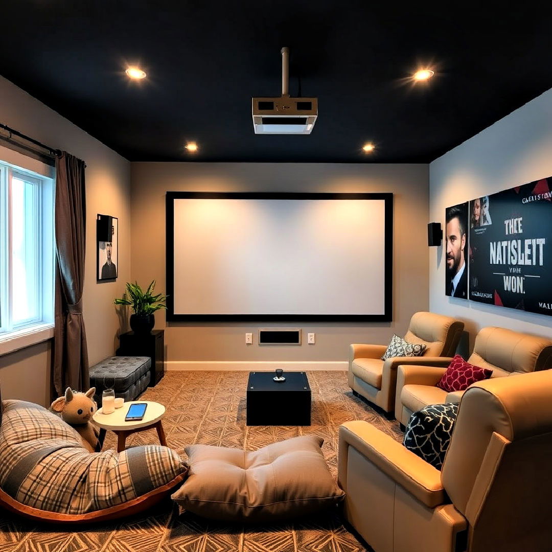 create mini home theater - 40 Teen Hangout Room Ideas