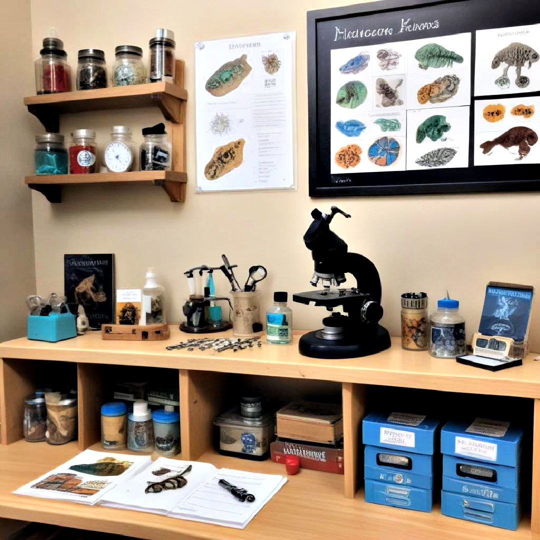 create themed learning zone - 25 Homeschool Room Ideas
