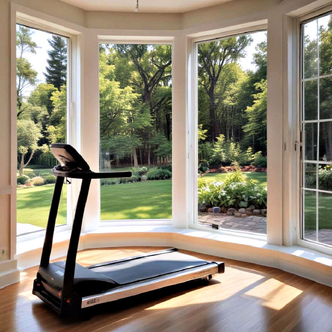 create workout zone - 40 Bay Window Ideas