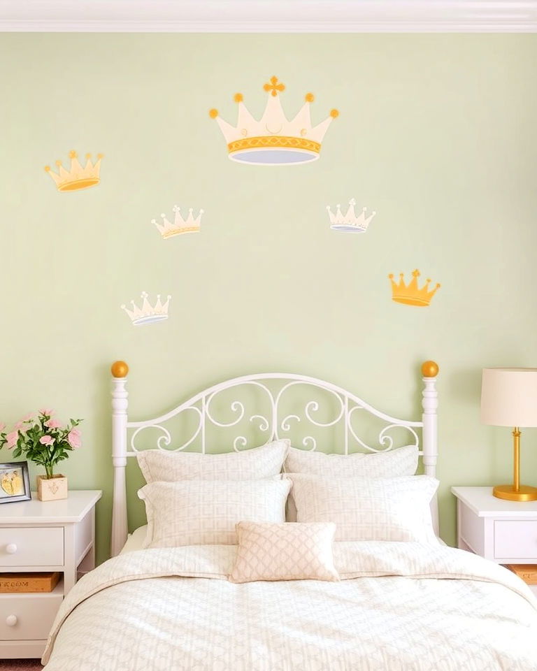 crown wall decals for princess room - 25 Princess Room Ideas