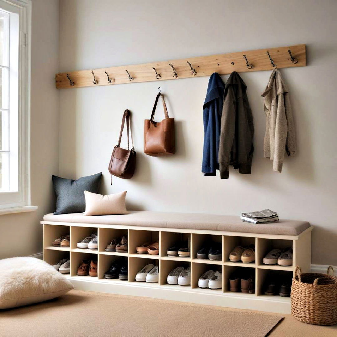 cubbies with cushions design - 25 Boot Room Ideas