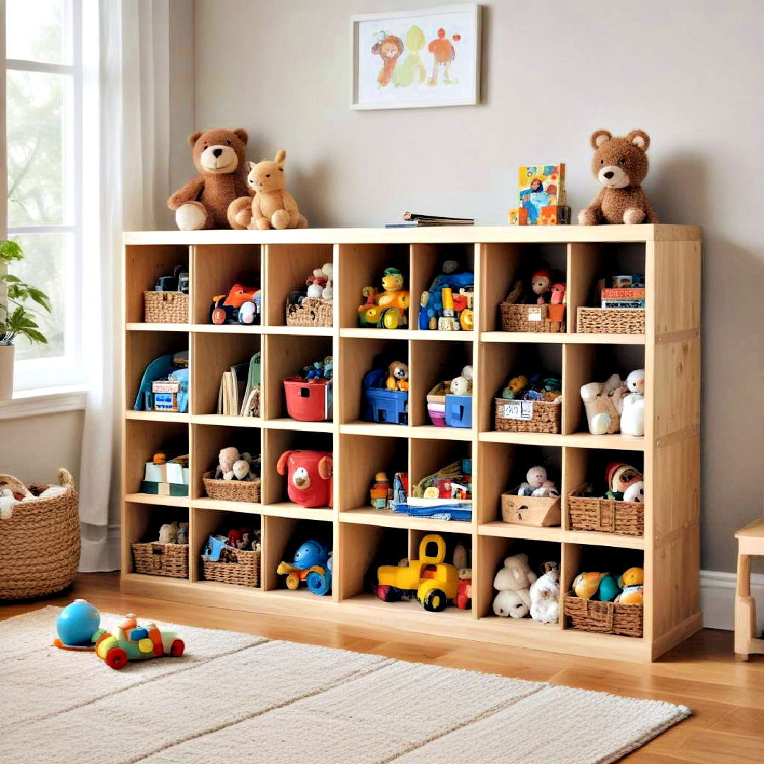 cubby storage to organize toys - 40 Toy Storage Ideas