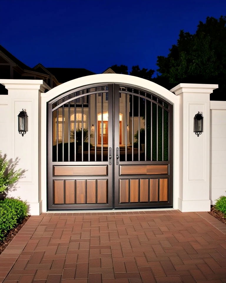 curved sliding gate design - 30 Sliding Gate Design Ideas