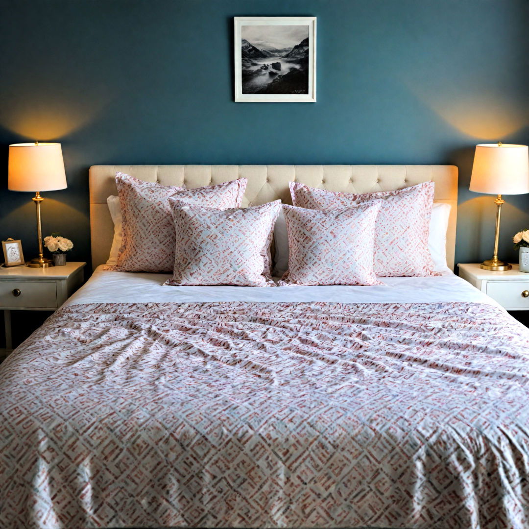 custom print bedding - 40 Teenage Girl Bedroom Ideas
