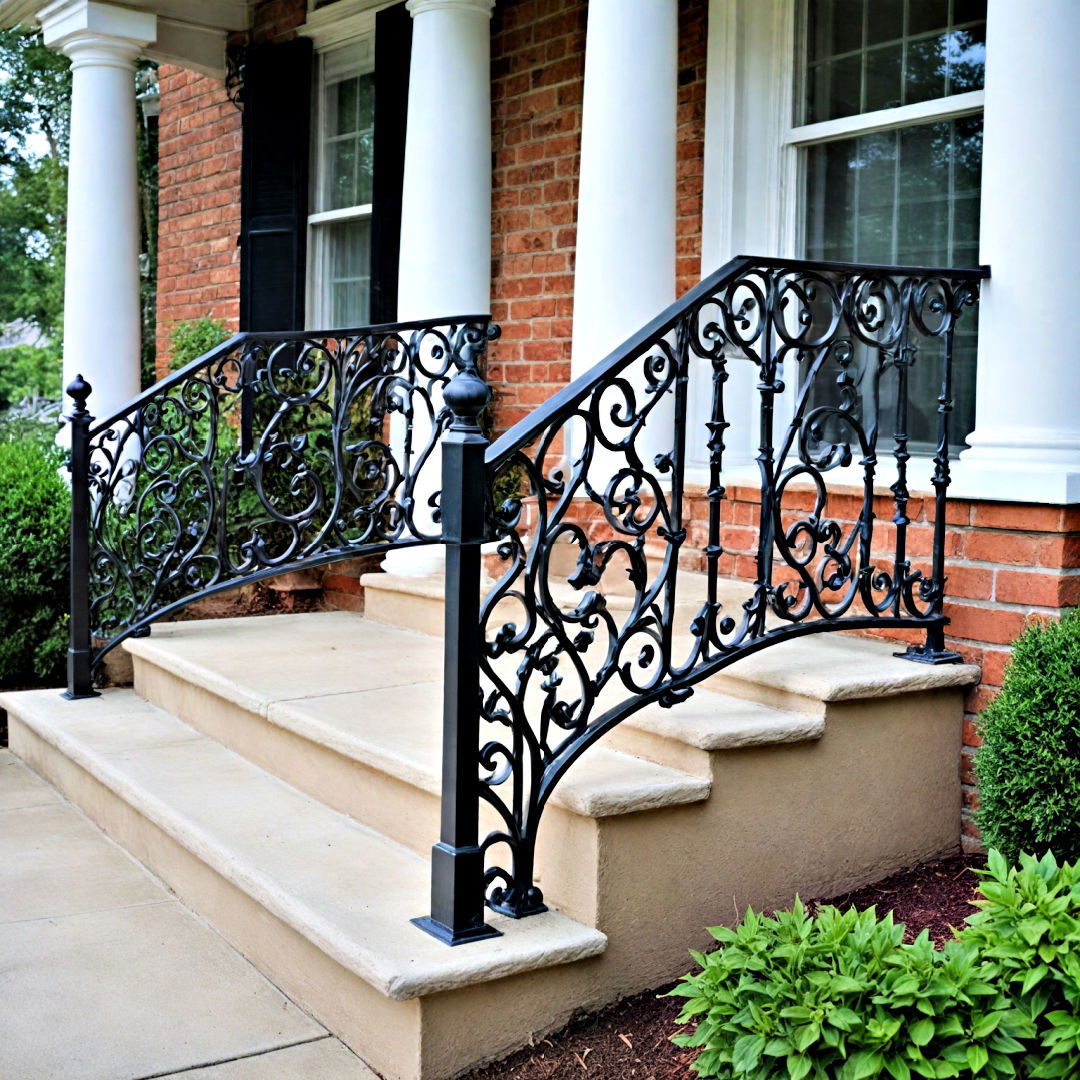 custom railings offer both safety and style - 40 Front Porch Ideas