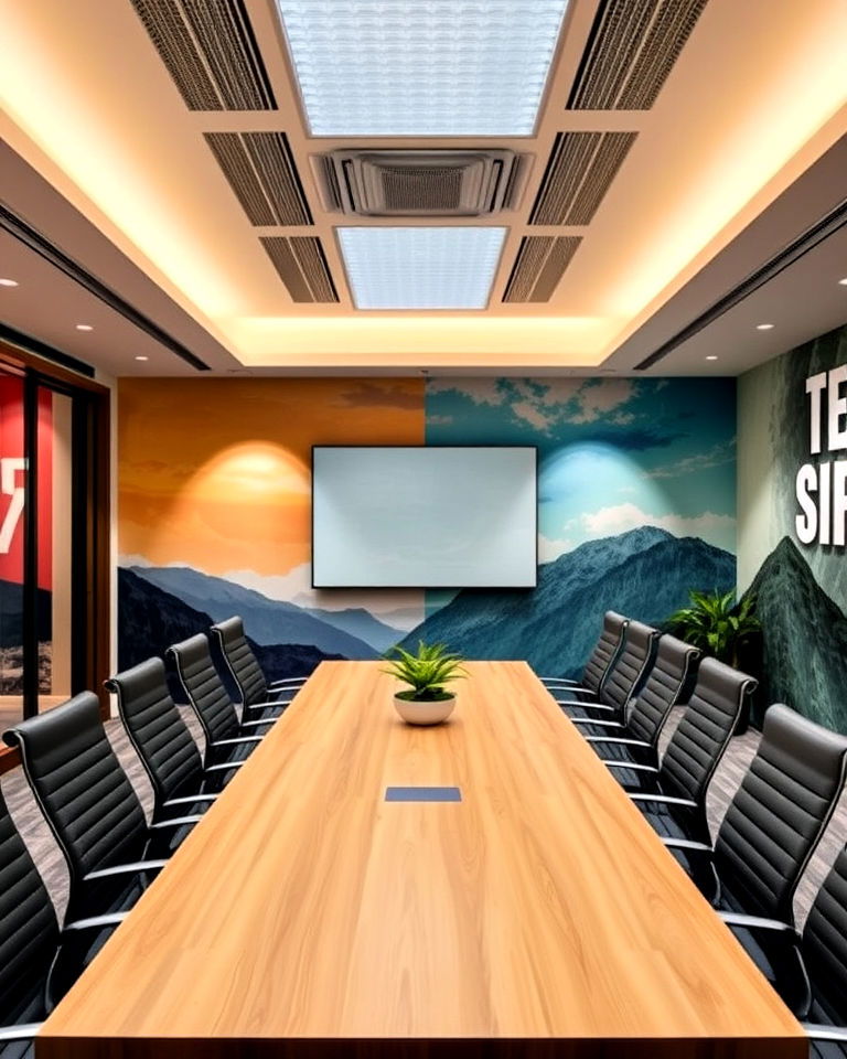 custom wall murals for conference room - 25 Conference Room Design Ideas and Inspiration