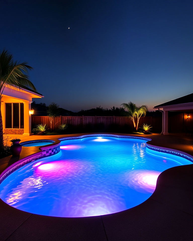 customizable led lit pool - 40 Swimming Pool Ideas