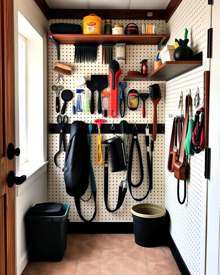 customizable pegboard organizer - 20 Tack Room Ideas