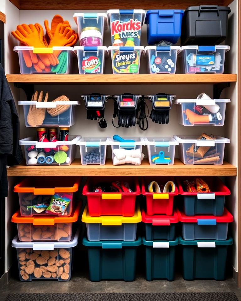 customizable storage bins for tack room - 20 Tack Room Ideas