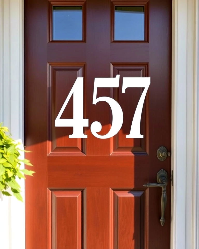 customizable vinyl decal numbers - 40 House Number Ideas
