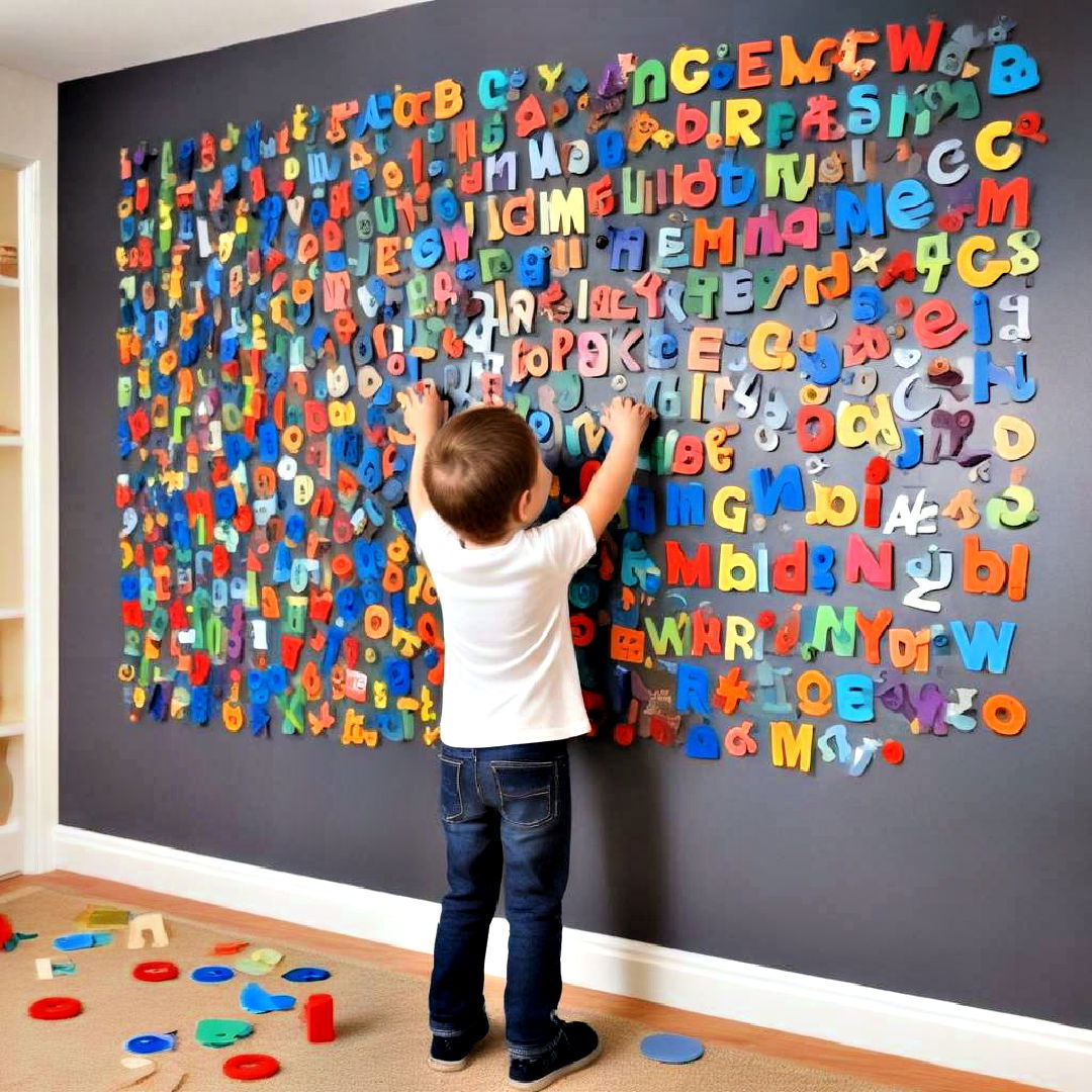 customize interactive magnetic wall - 40 Boys Room Ideas