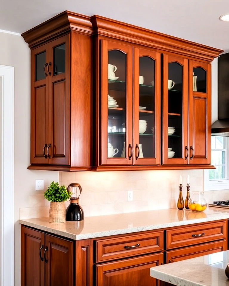 customized natural cherry cabinets - 15 Natural Cherry Kitchen Cabinets