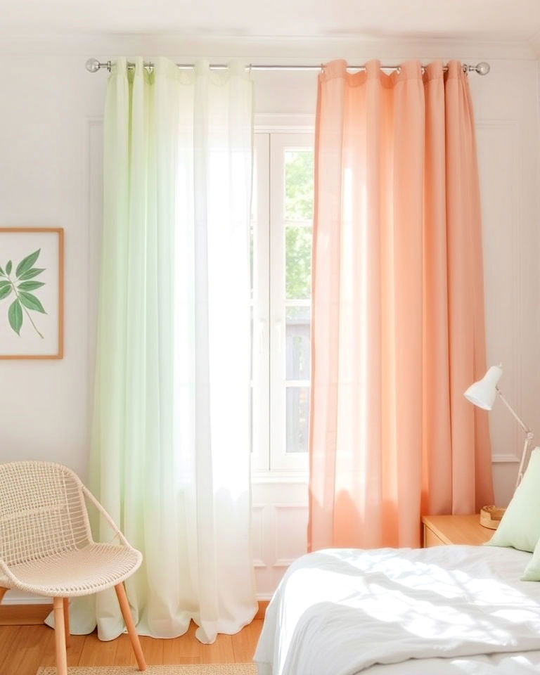 danish inspired sheer curtains - 25 Danish Pastel Room Ideas