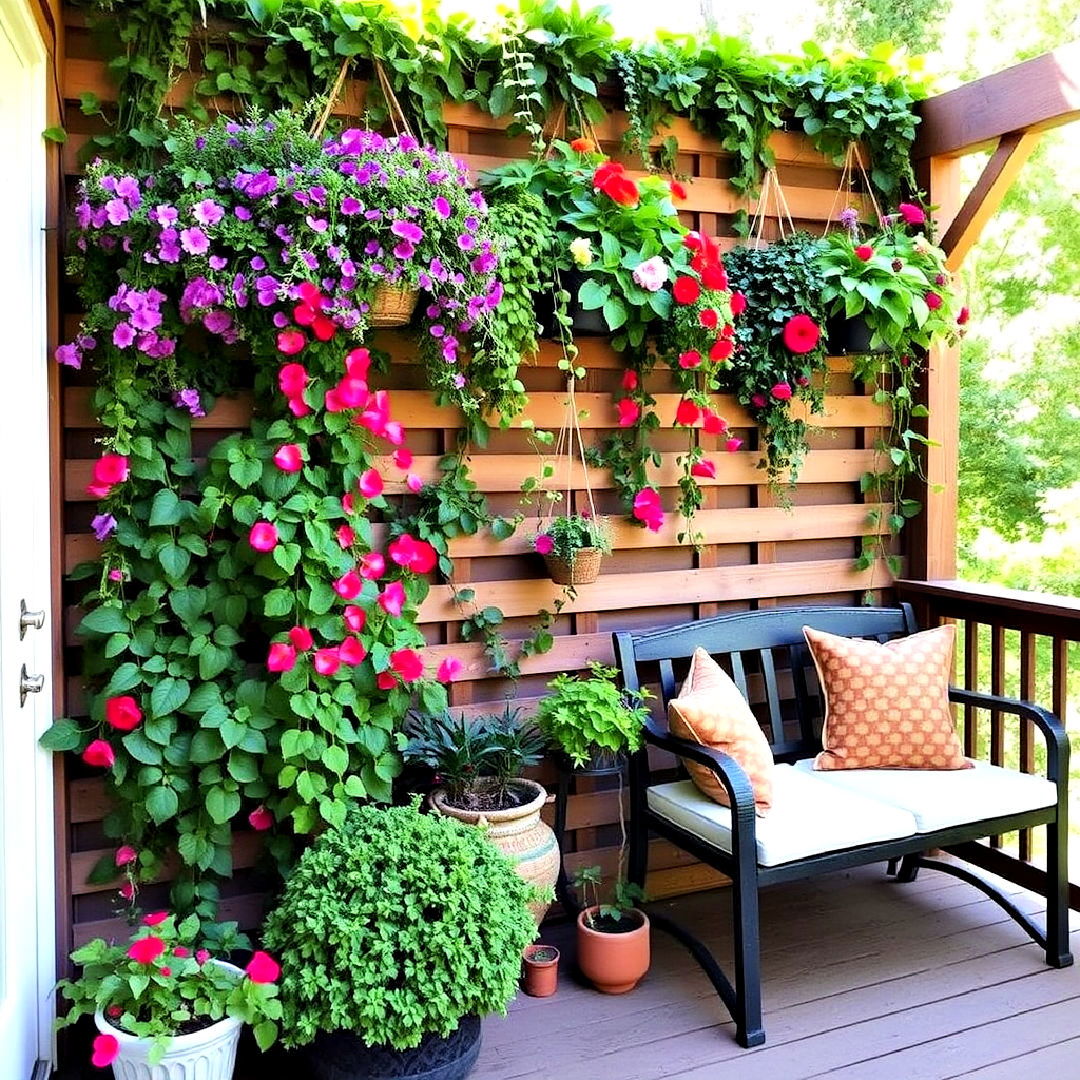 deck decorating with vertical gardening - 25 Deck Decorating Ideas With Plants
