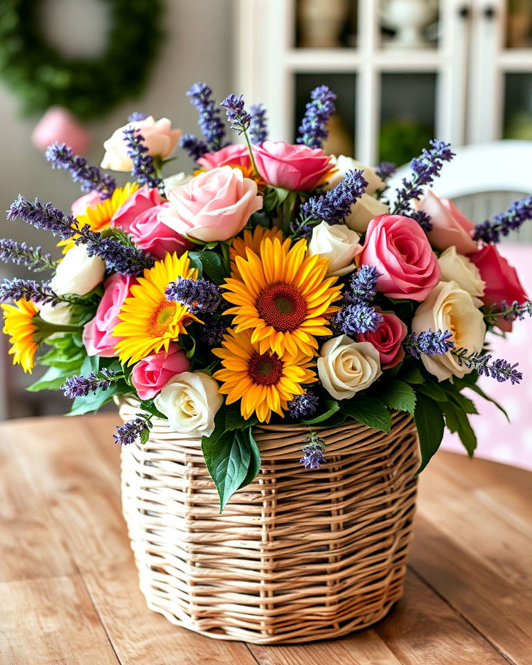 decorate with cheerful fresh flowers - 30 French Country Decor Ideas