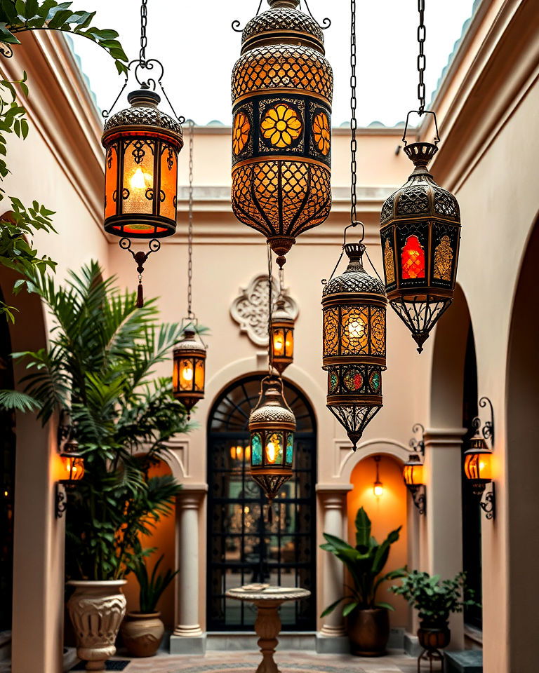 decorative arabian lanterns for arabic interior - 20 Arabic Interior Design Ideas