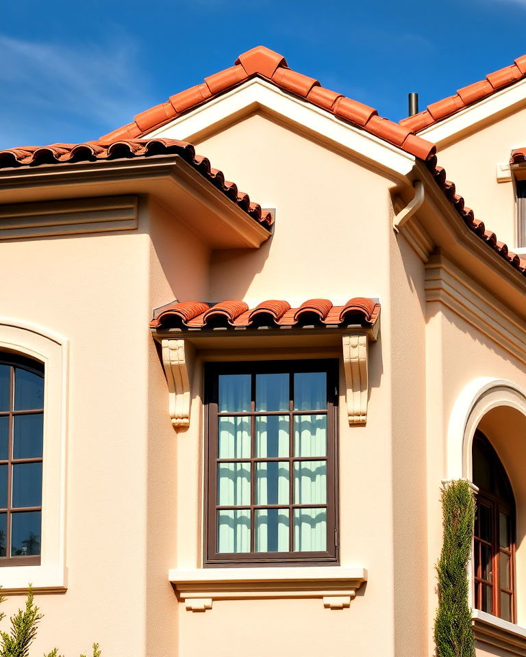 decorative cornices for spanish style home - 40 Spanish Style Home Exterior Ideas