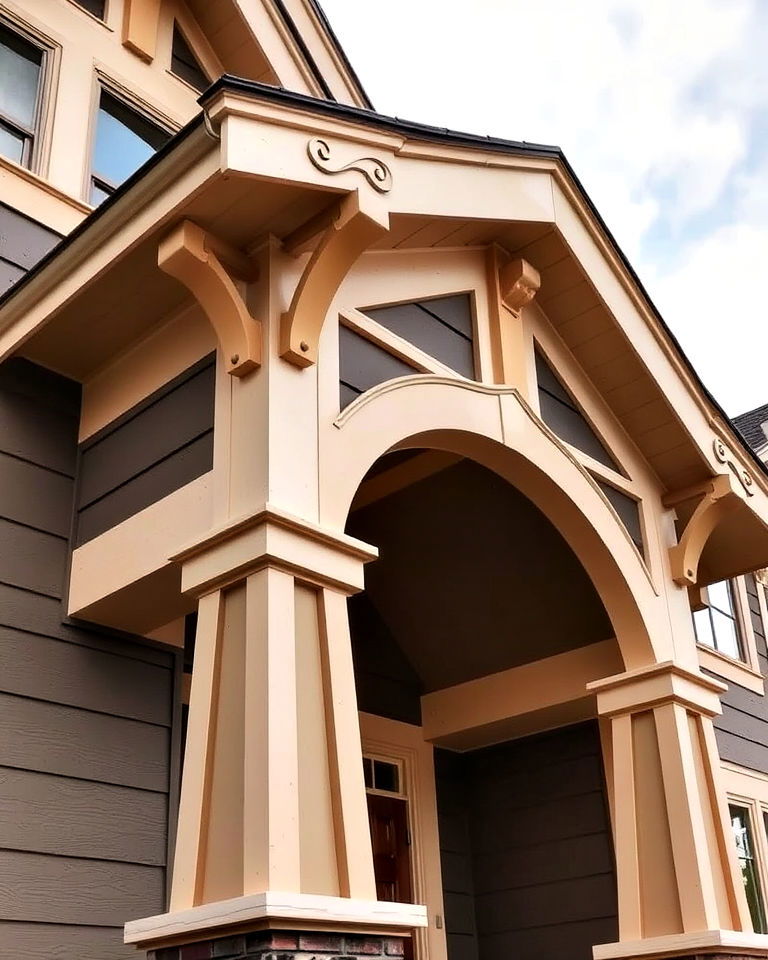 decorative gable brackets for craftsman exterior - 40 Craftsman Style House Exterior Ideas