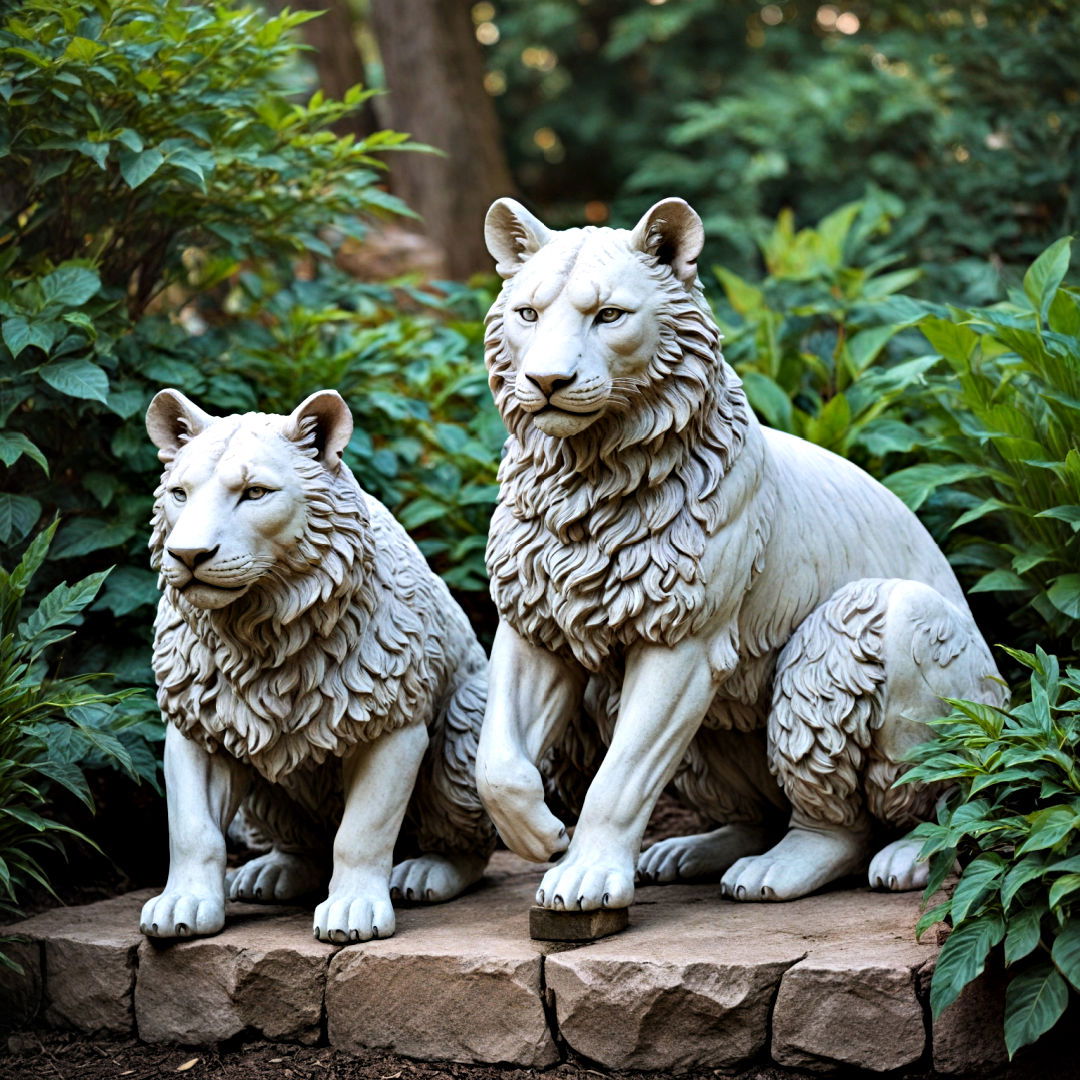 decorative garden statues - 40 Small Backyard Ideas
