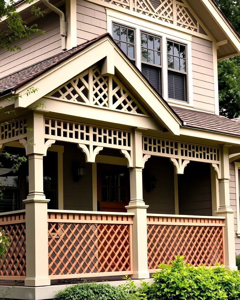 decorative latticework for craftsman home - 40 Craftsman Style House Exterior Ideas