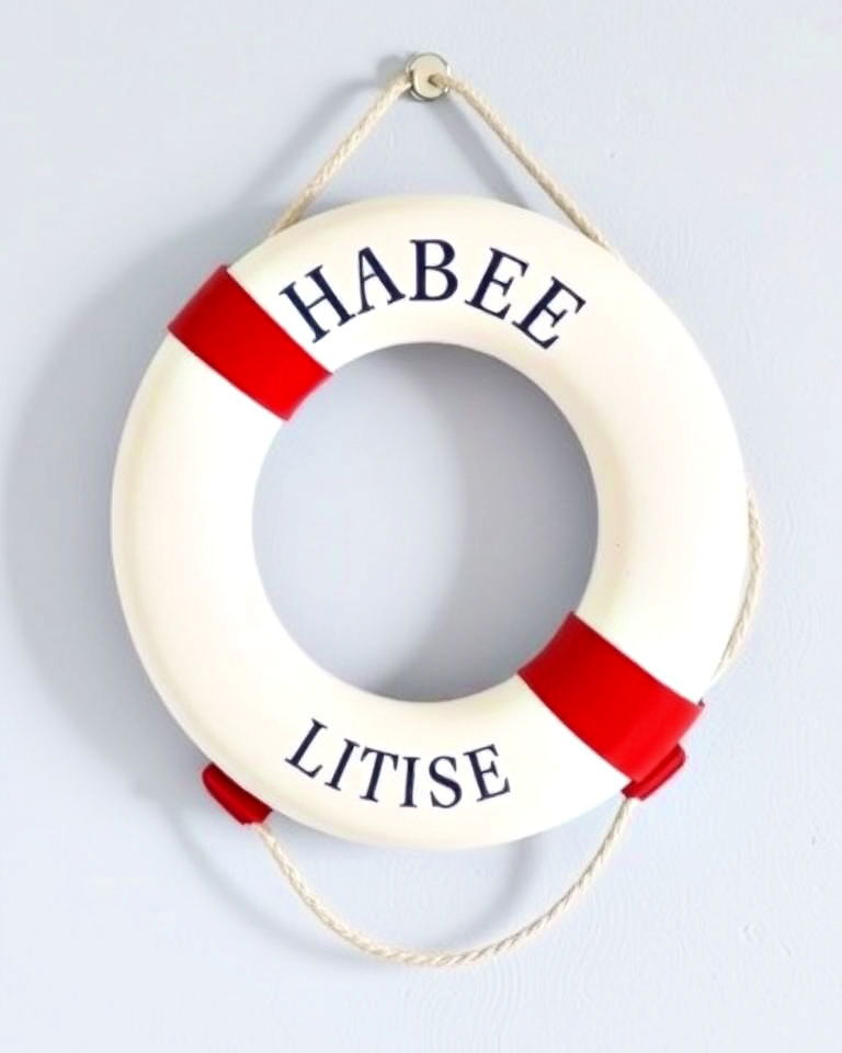 decorative life preserver - 25 Nautical Nursery Ideas