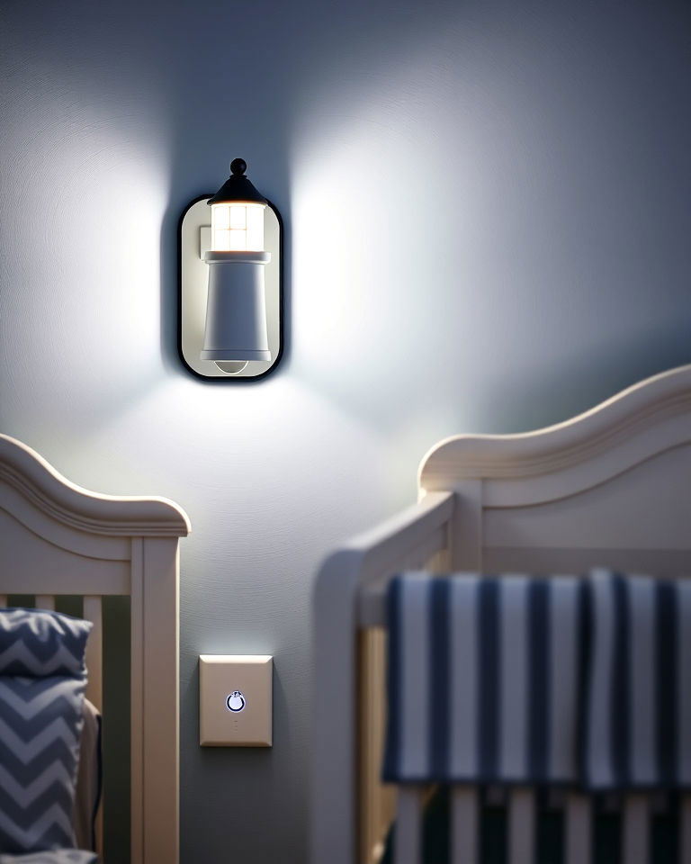 decorative lighthouse night light - 25 Nautical Nursery Ideas